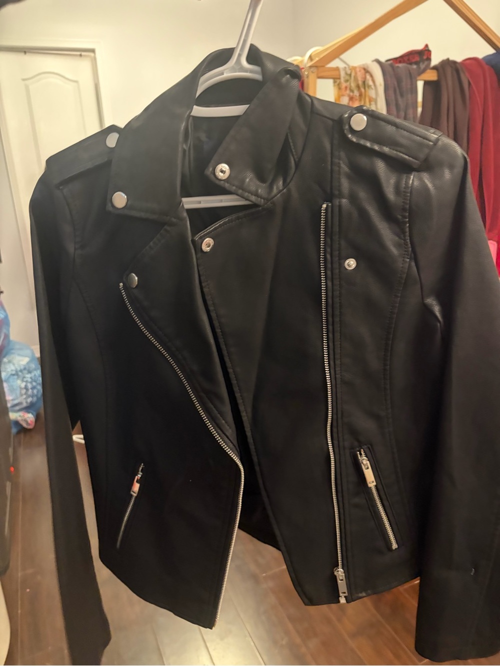 Classic Black Moto Jacket - Men